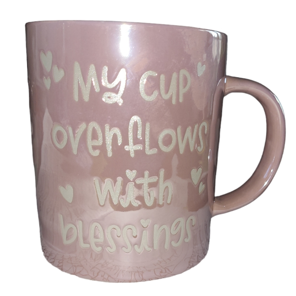 💕MY CUP OVERFLOWS WITH BLESSINGS MUG💕